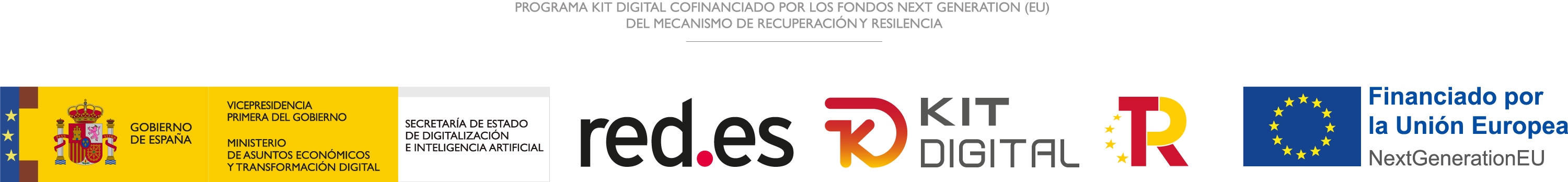 Programa Kit Digital. Cofinanciado por los fondos Next Generation (EU) del mecanismo de recuperación y resiliencia